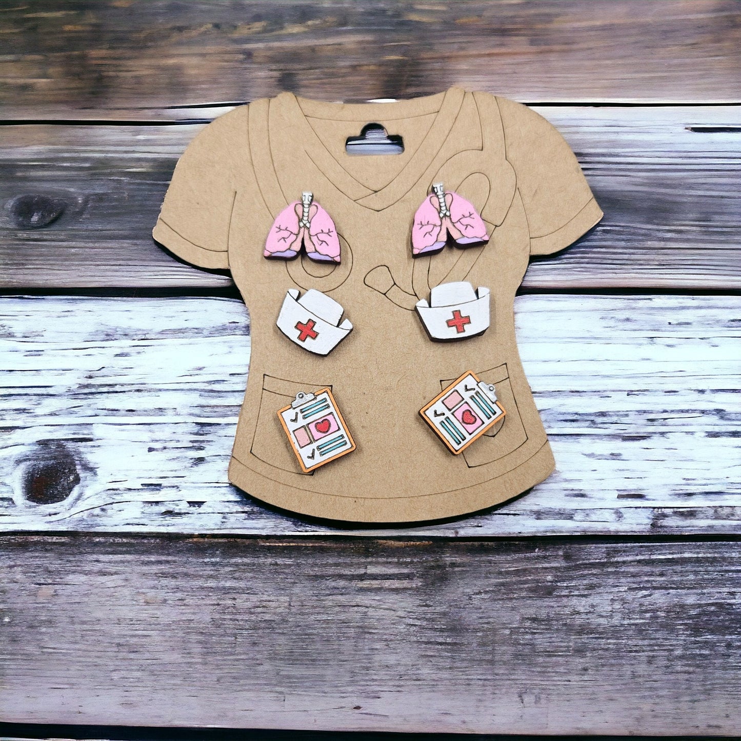 NURSE | 3 Piece Stud Earrings Set