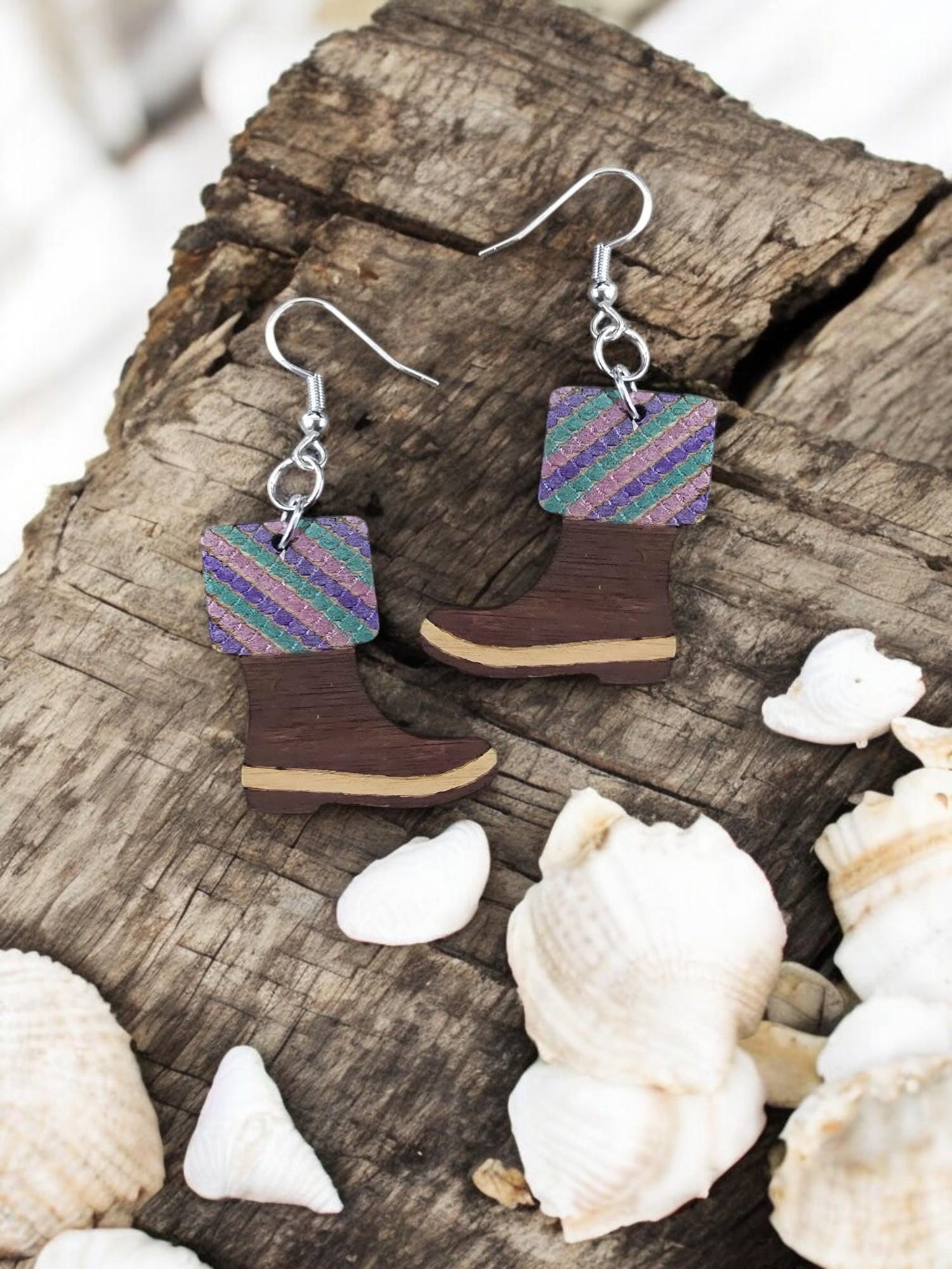MERMAID SCALE BOOT | Dangle Earrings
