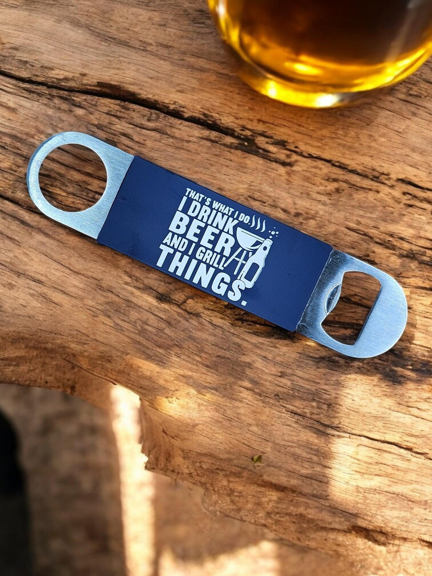 BEER & BBQ | Stainless Steel + Silicone Bottle Opener