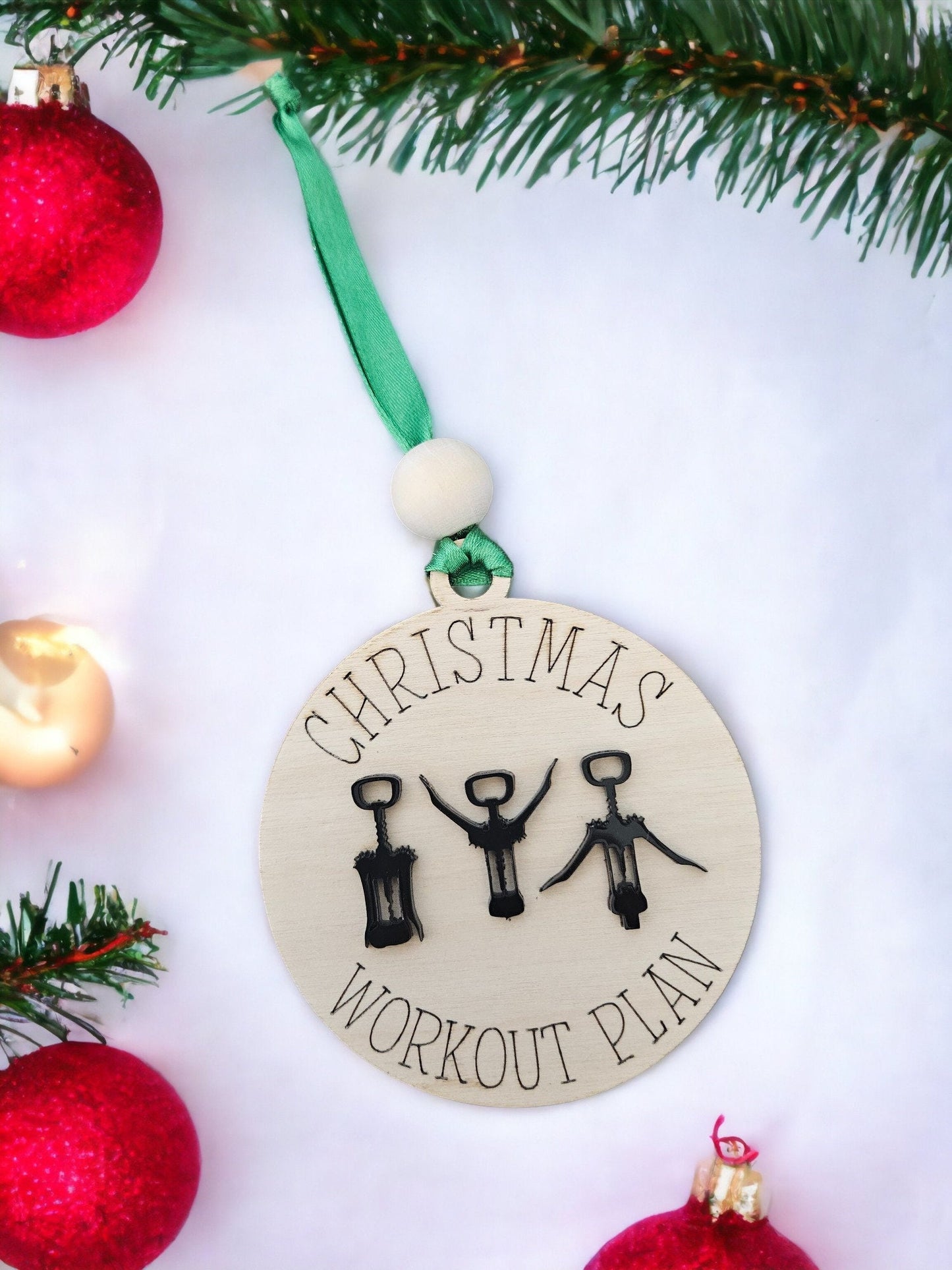 WINE WORKOUT | Christmas Ornament