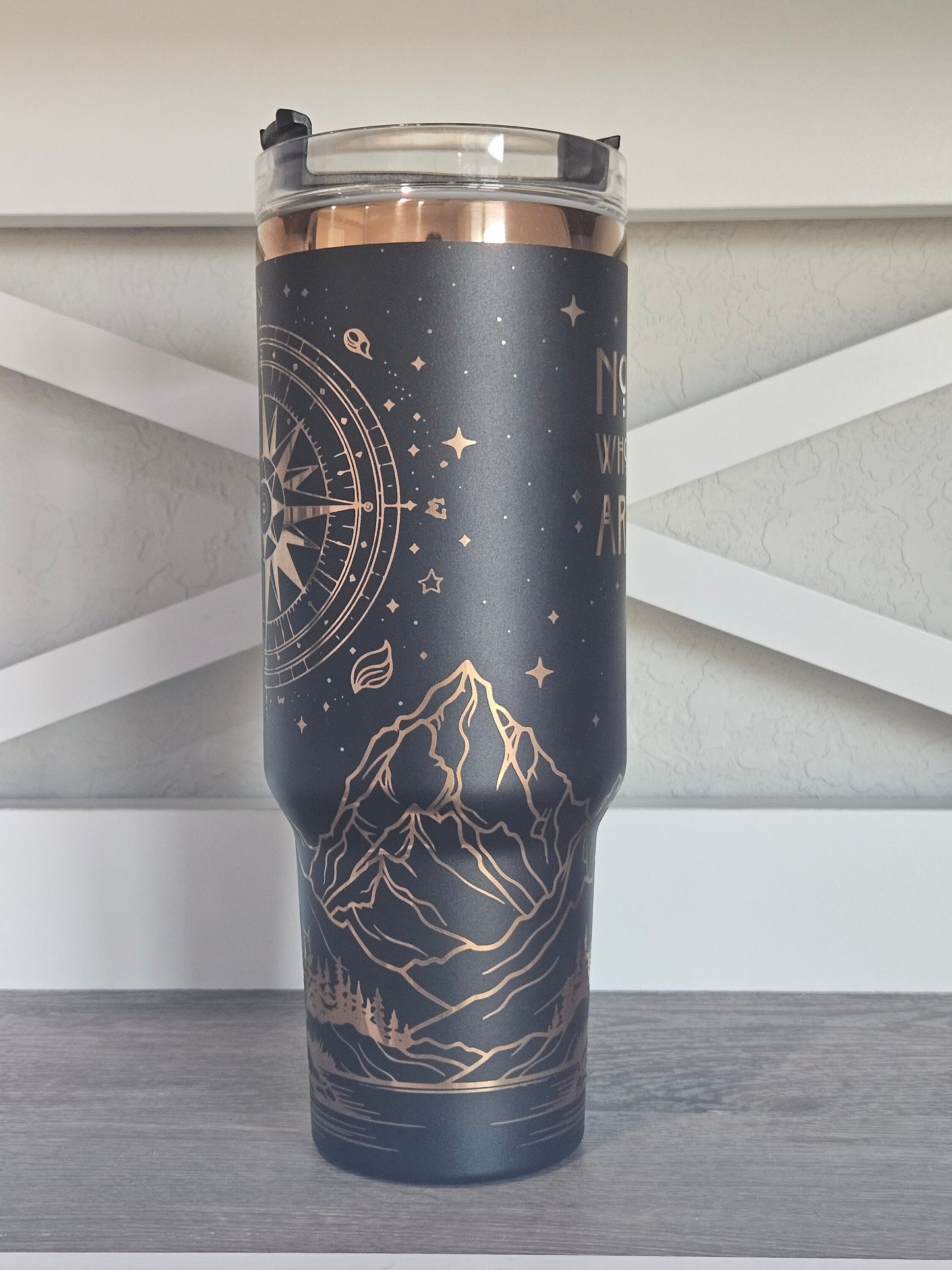 WANDERLUST | 40 oz Cup - travel cup, travel Stanley, wanderlust, travel gift, wanderlust gift, traveler gift, Stanley