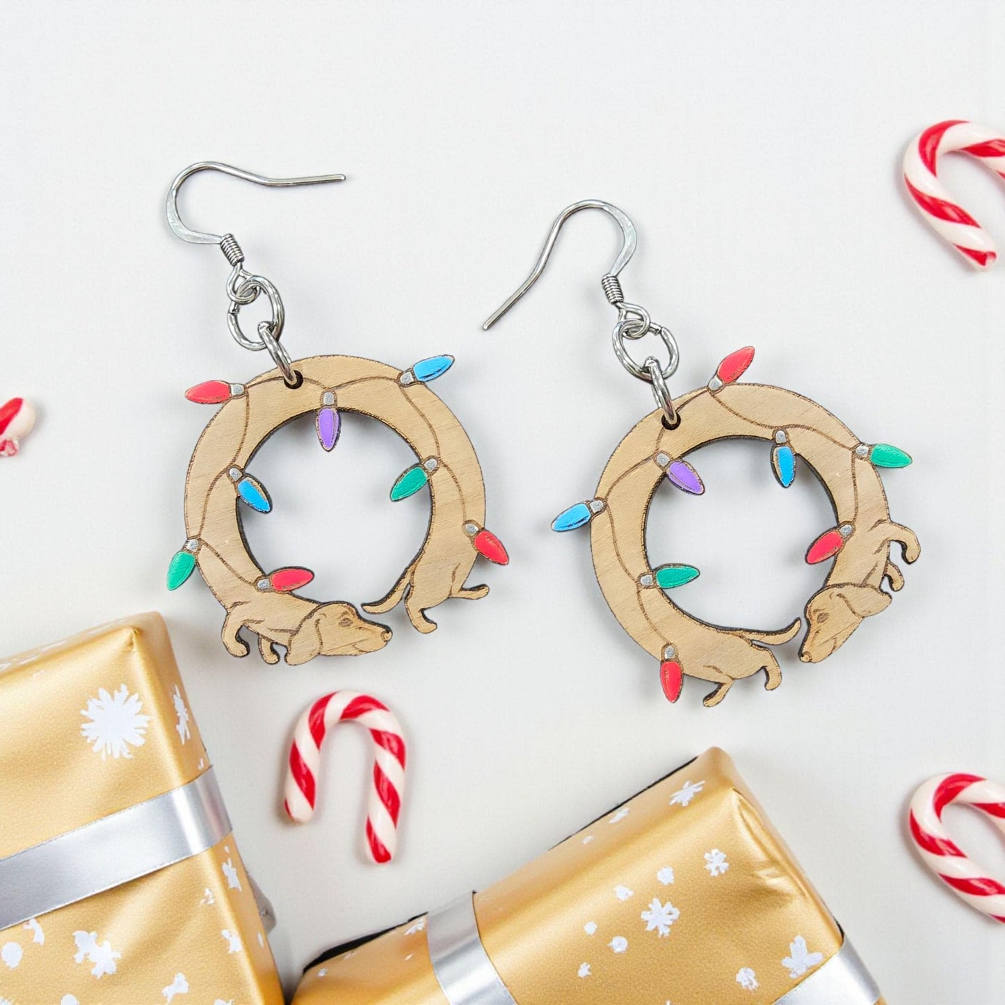 CHRISTMAS WEENIE | Dangle Earrings
