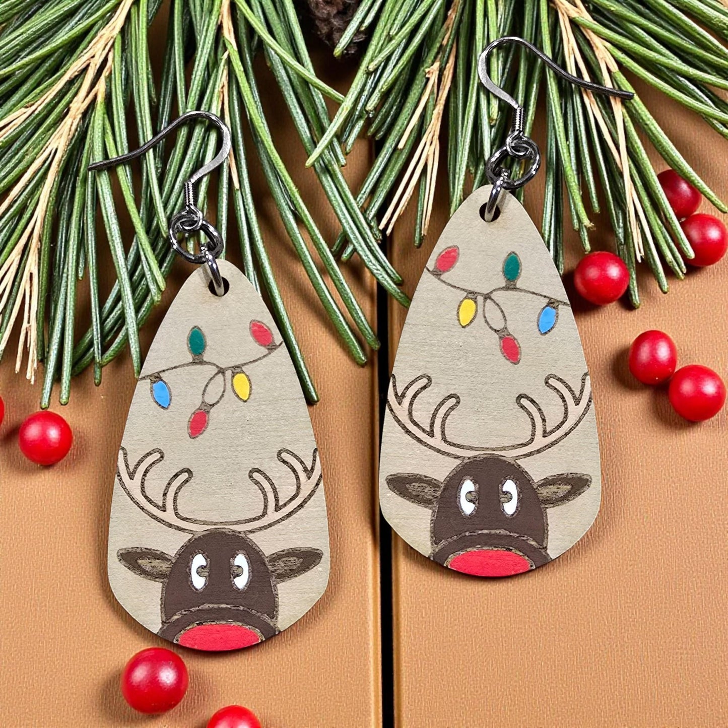 REINDEER LIGHTS | Dangle Earrings
