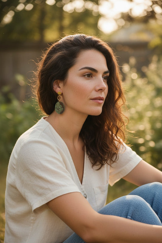 GOLDEN LEAF | Dangle Earrings