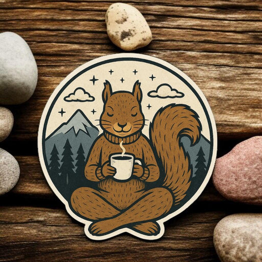 SQUIRREL COFFEE | Vinyl Sticker