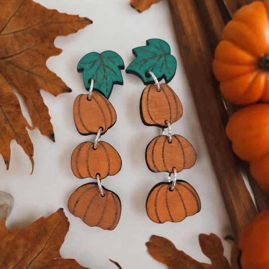PUMPKIN TRIO | Dangle Earrings
