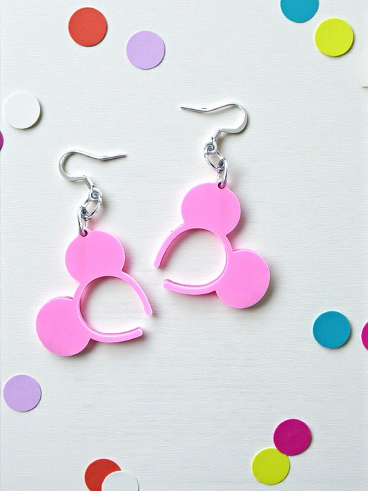MOUSE EARS (pick your color) | Dangle Earrings