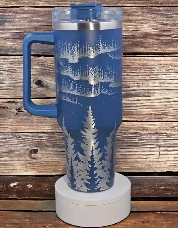 ENCHANTING NORTHERN LIGHTS | 40 oz Cup - Alaska-inspired, aurora borealis, northern lights, Alaska gift, nature,  Alaska cup, 40 oz