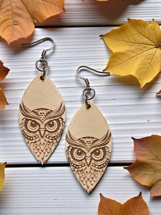 INTRICATE OWL | Dangle Earrings