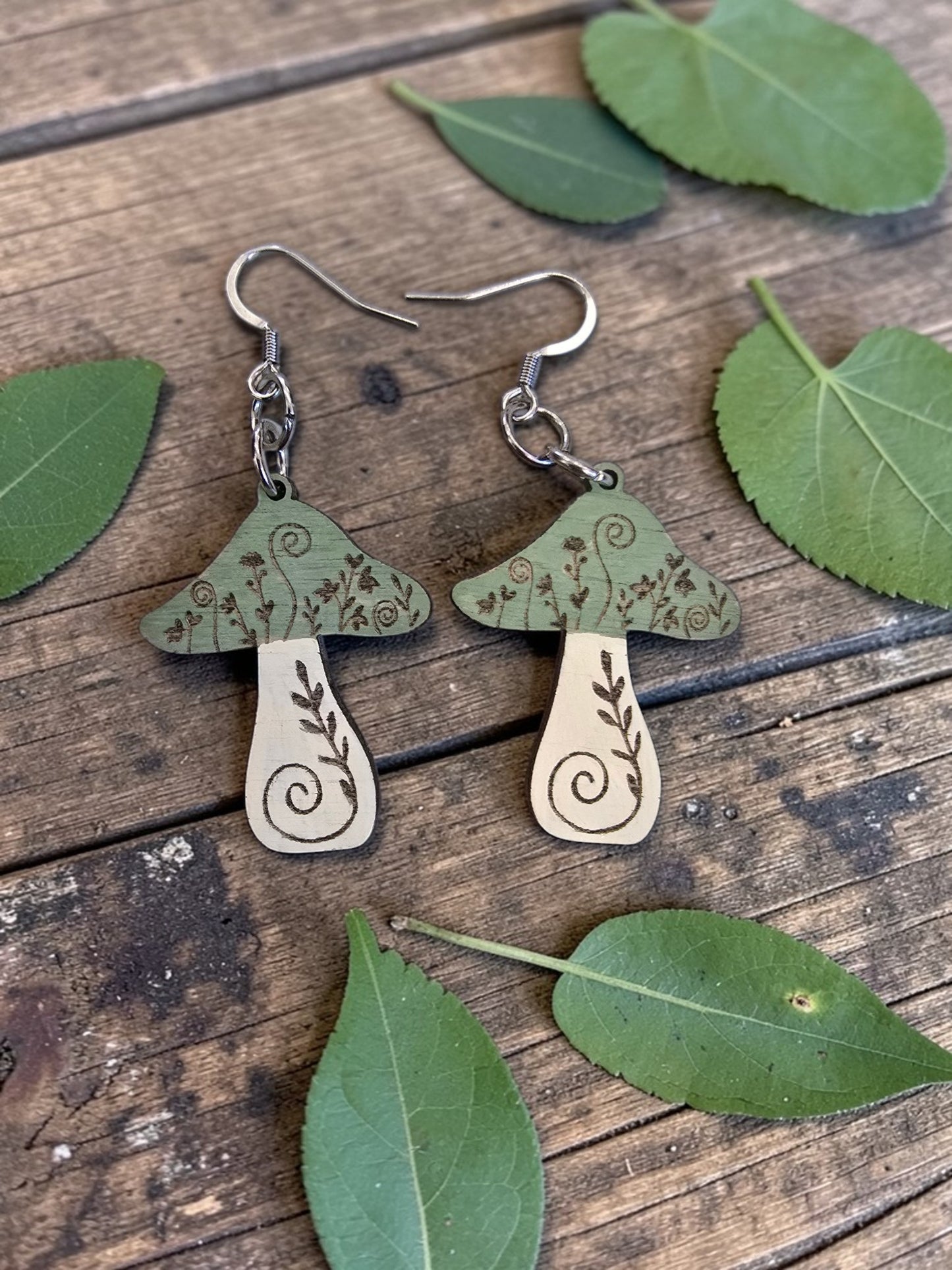 ENCHANTED WOODLAND MUSHROOM | Dangle Earrings
