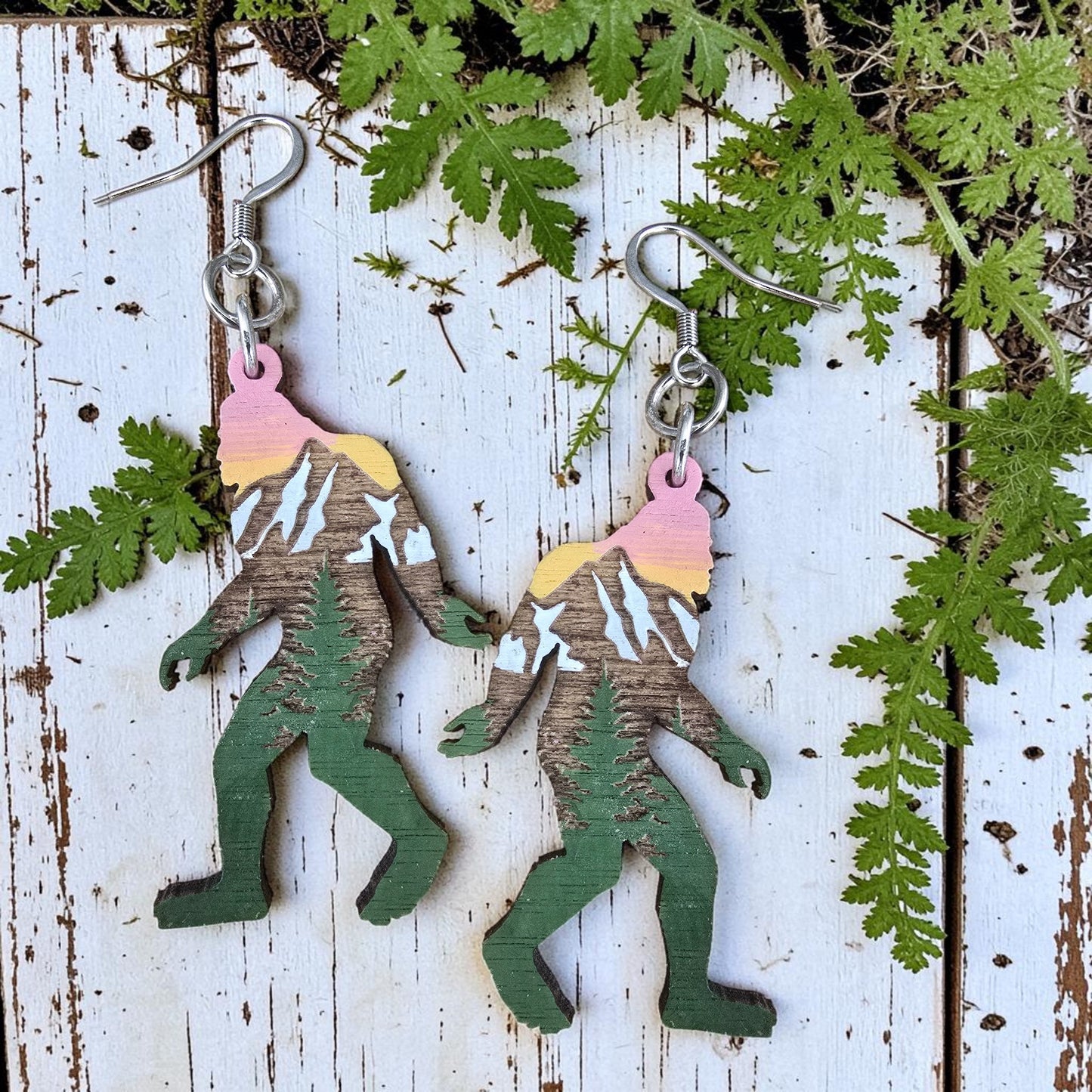 SUNSET SASQUATCH | Dangle Earrings