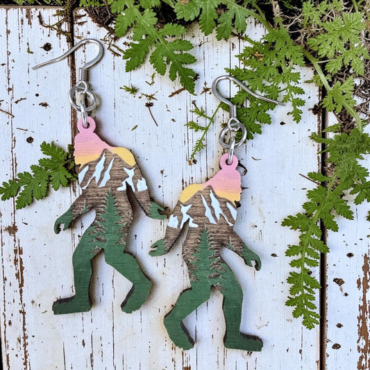 SUNSET SASQUATCH | Dangle Earrings