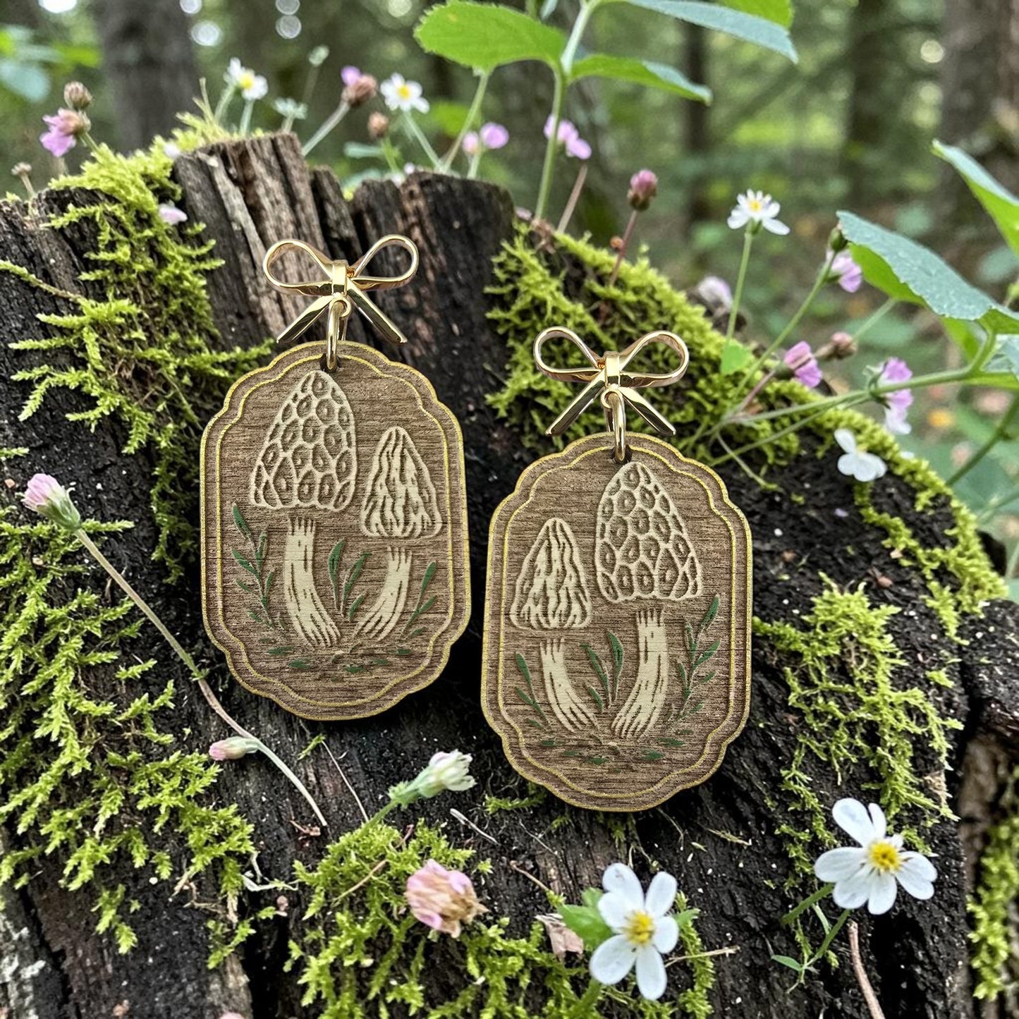 GOLDEN MOREL | Dangle Earrings