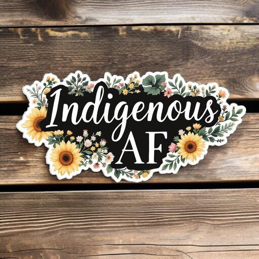 INDIGENOUS AF #1 | Vinyl Sticker
