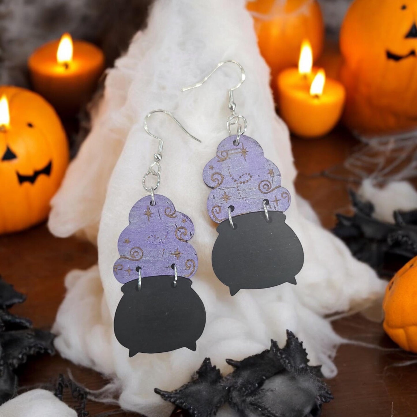 STEAMING CAULDRON | Dangle Earrings