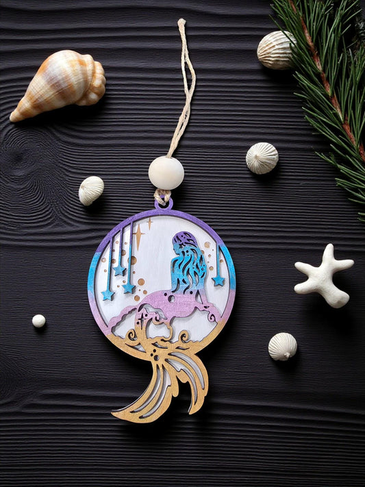 OMBRE MERMAID | Christmas Ornament