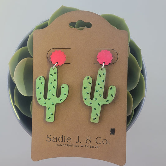 CACTUS | Stud + Dangle Earrings