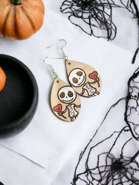 JACK SKELLINGTON HEART | Dangle Earrings