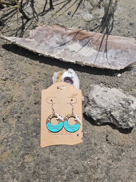 SEAGULL OCEAN | Dangle Earrings