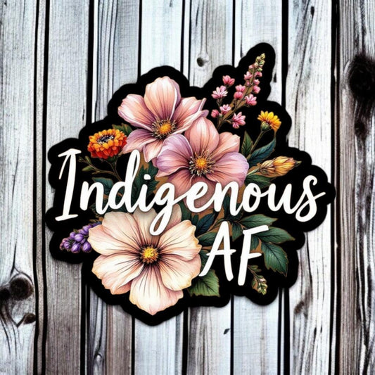INDIGENOUS AF #2 | Vinyl Sticker