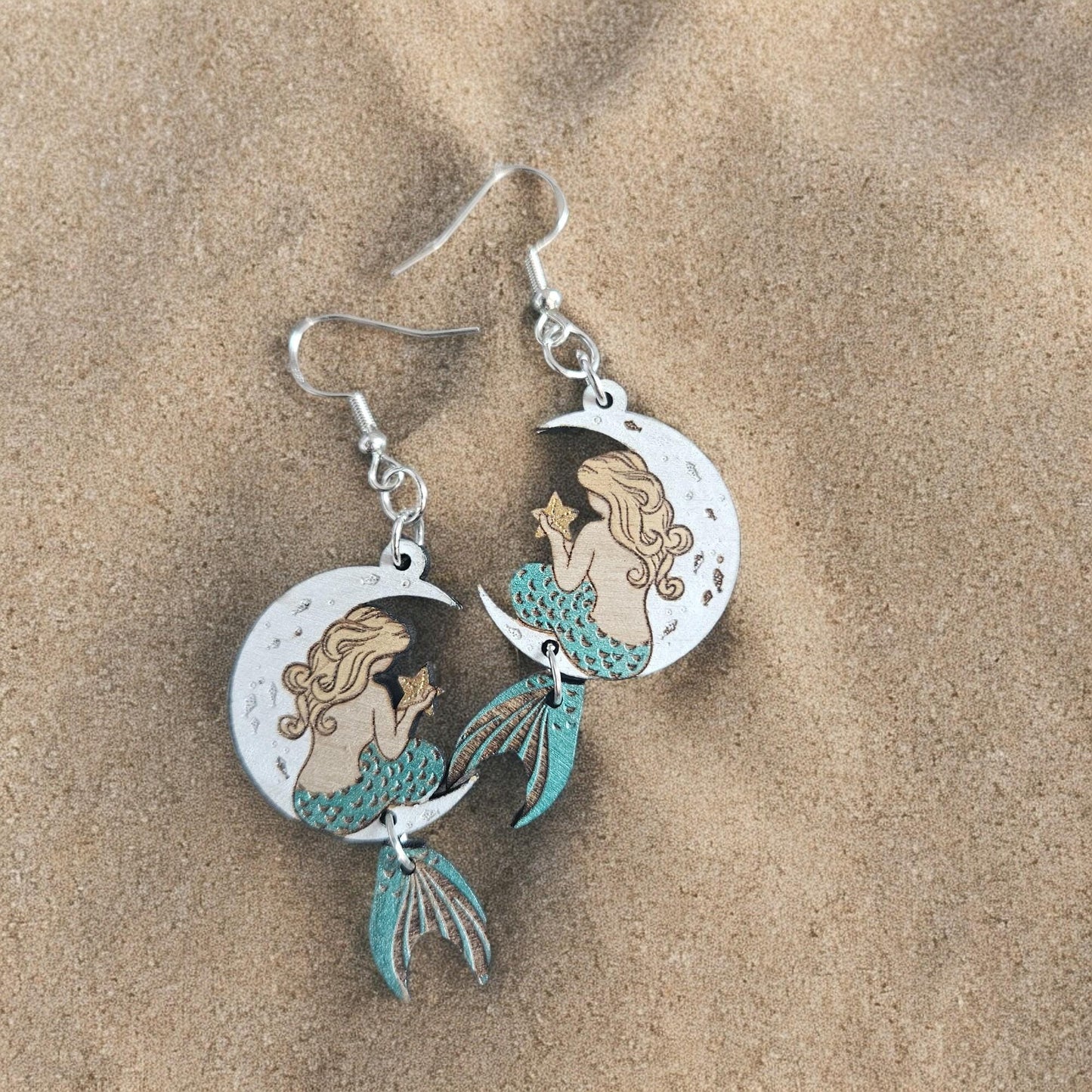 MERMAID MOON | Dangle Earrings