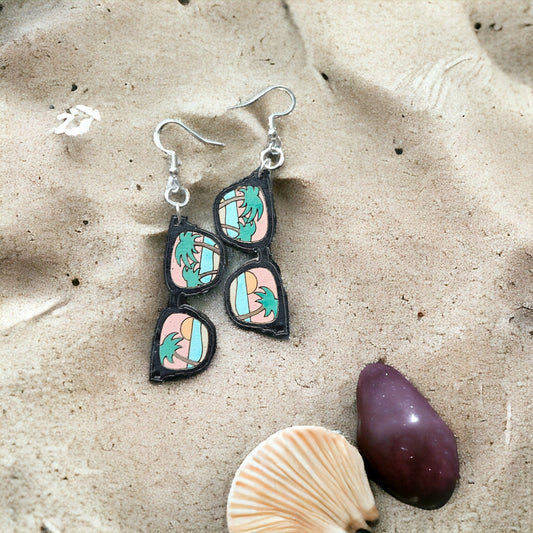 TROPICAL SUNSET SUNGLASSES | Dangle Earrings
