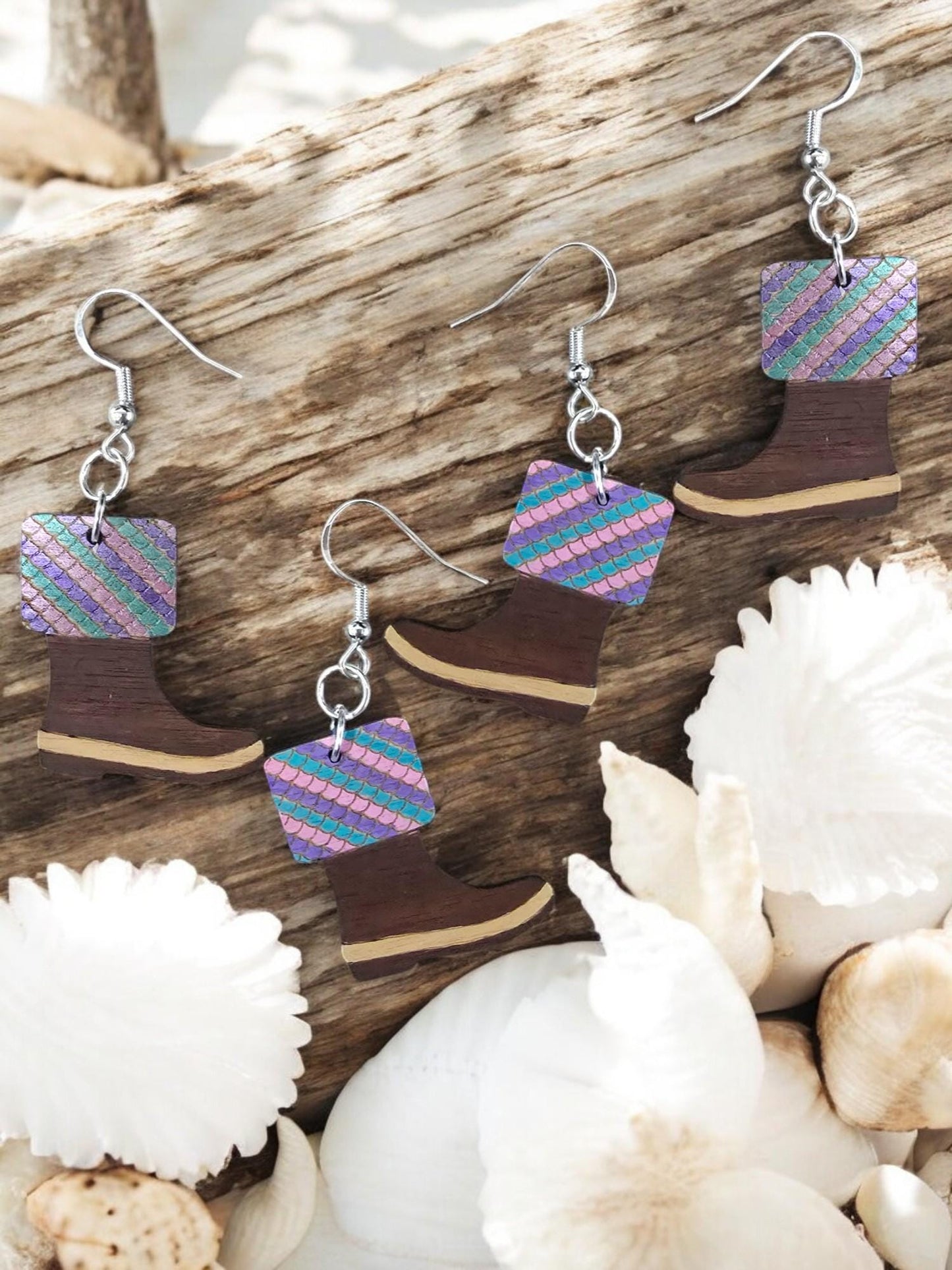 MERMAID SCALE BOOT | Dangle Earrings