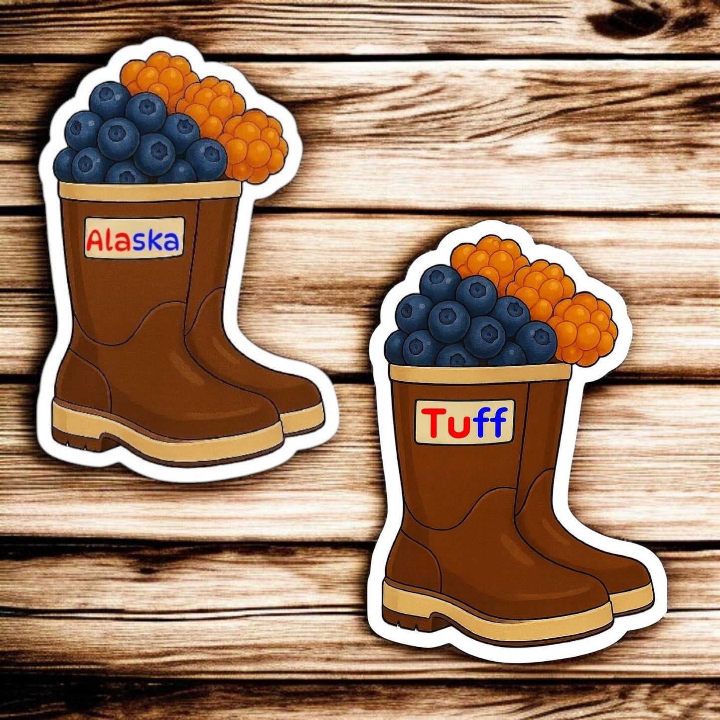 ALASKA BERRY BOOT | Vinyl Sticker