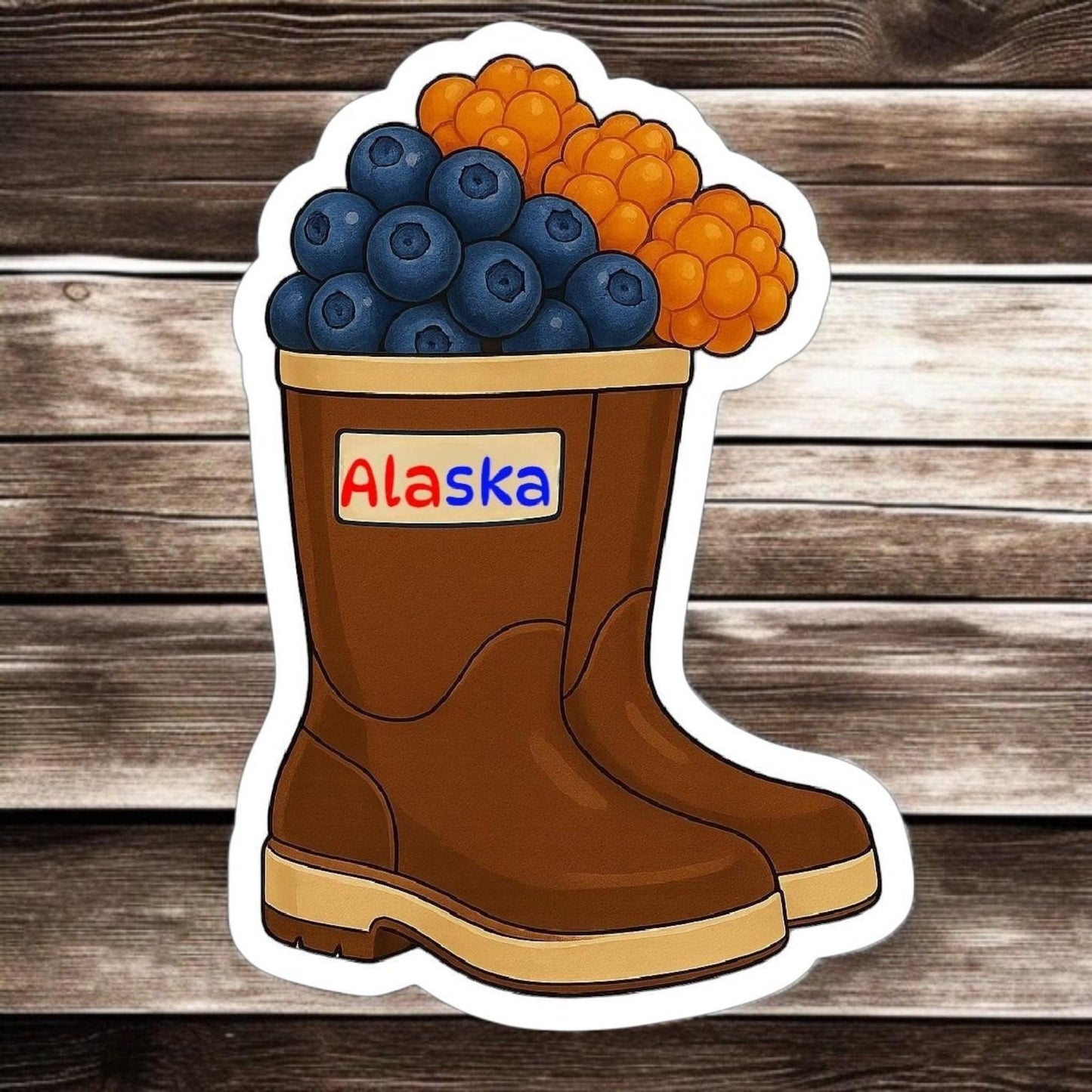 ALASKA BERRY BOOT | Vinyl Sticker