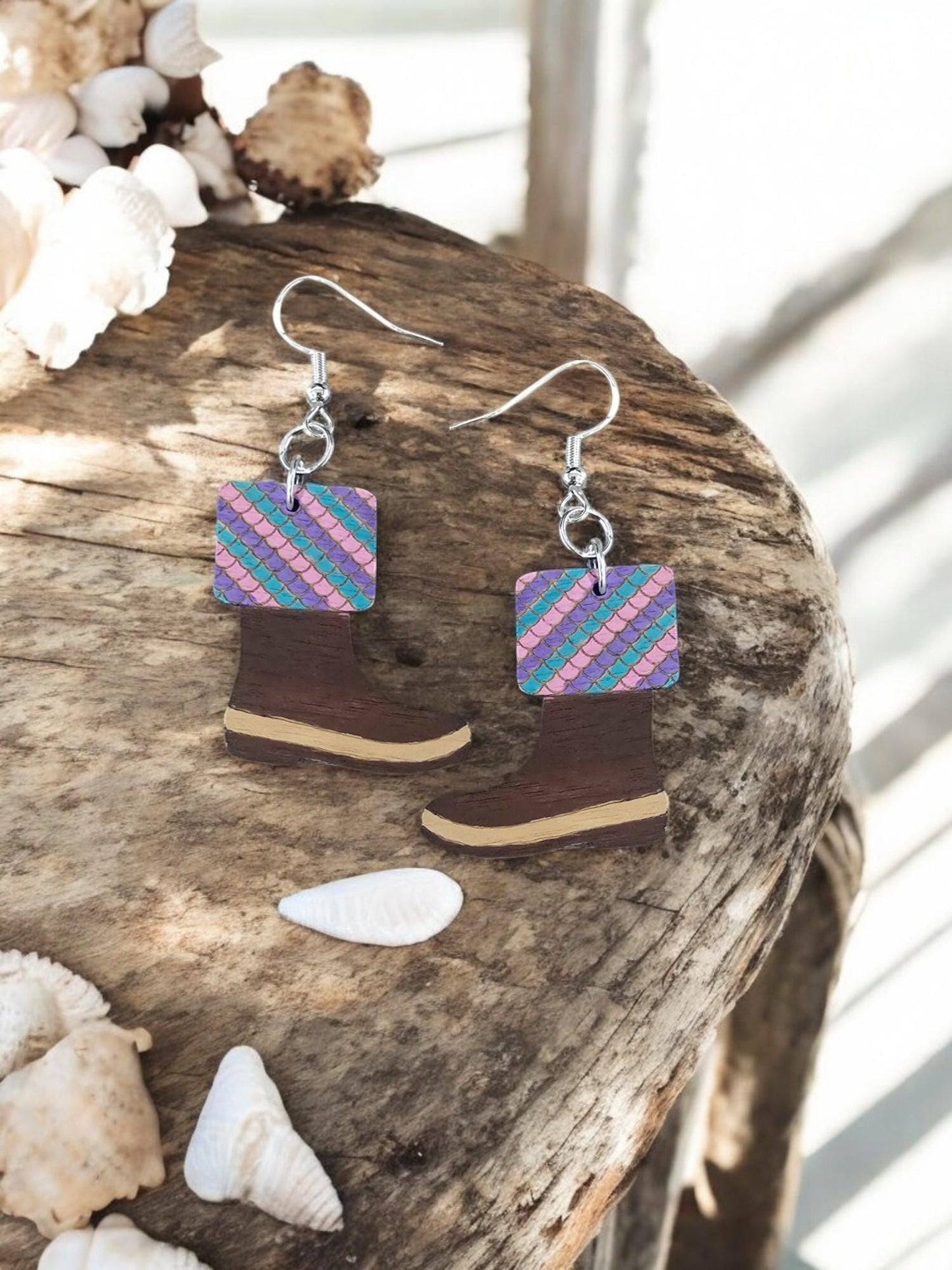 MERMAID SCALE BOOT | Dangle Earrings