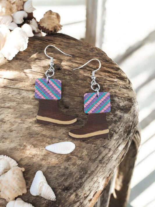 MERMAID SCALE BOOT | Dangle Earrings