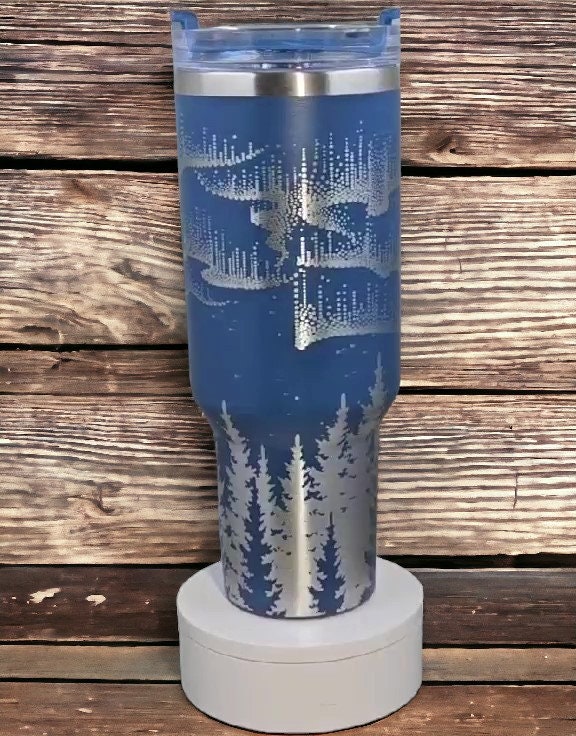 ENCHANTING NORTHERN LIGHTS | 40 oz Cup - Alaska-inspired, aurora borealis, northern lights, Alaska gift, nature,  Alaska cup, 40 oz