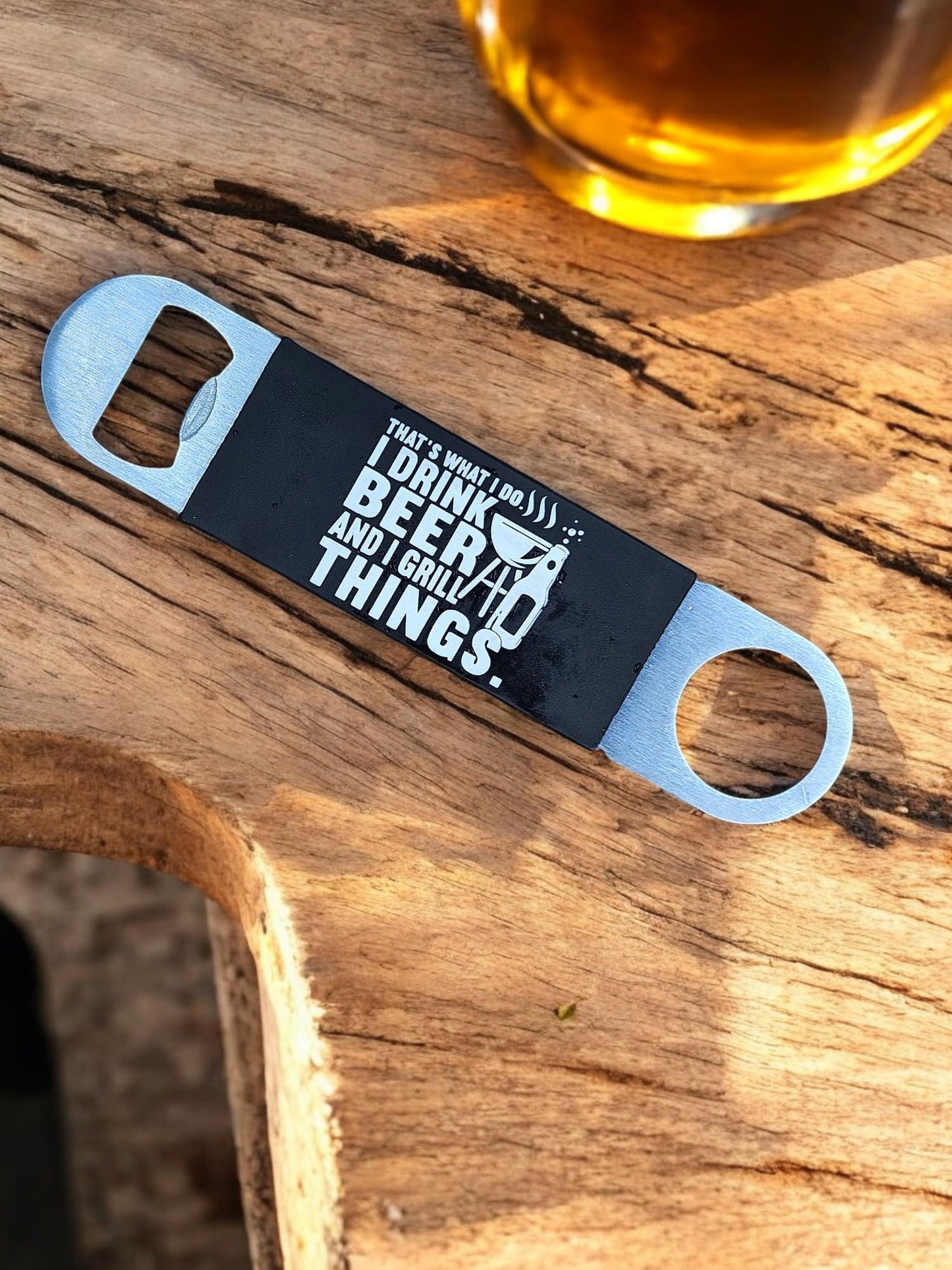 BEER & BBQ | Stainless Steel + Silicone Bottle Opener