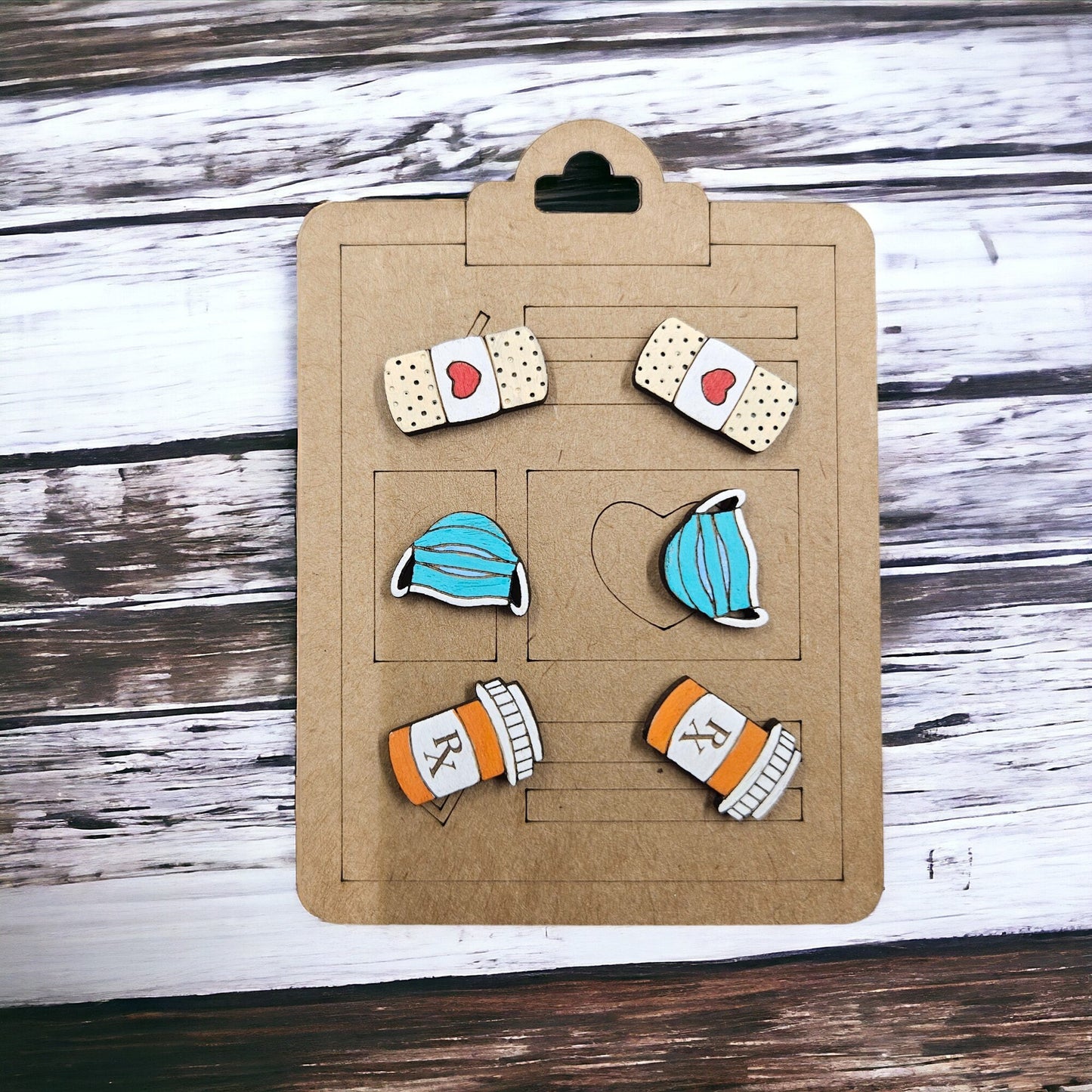 NURSE | 3 Piece Stud Earrings Set