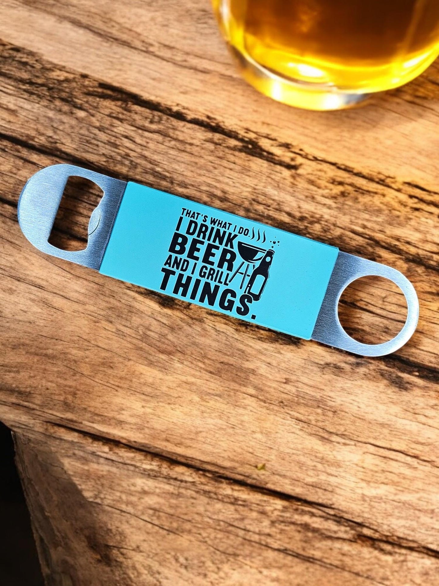 BEER & BBQ | Stainless Steel + Silicone Bottle Opener