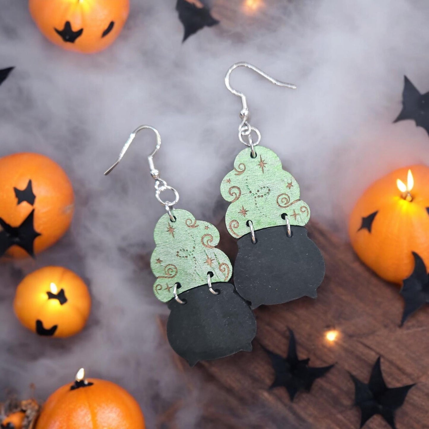 STEAMING CAULDRON | Dangle Earrings