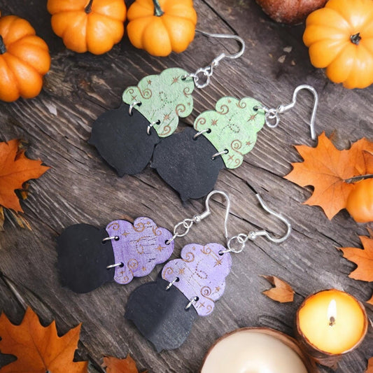 STEAMING CAULDRON | Dangle Earrings