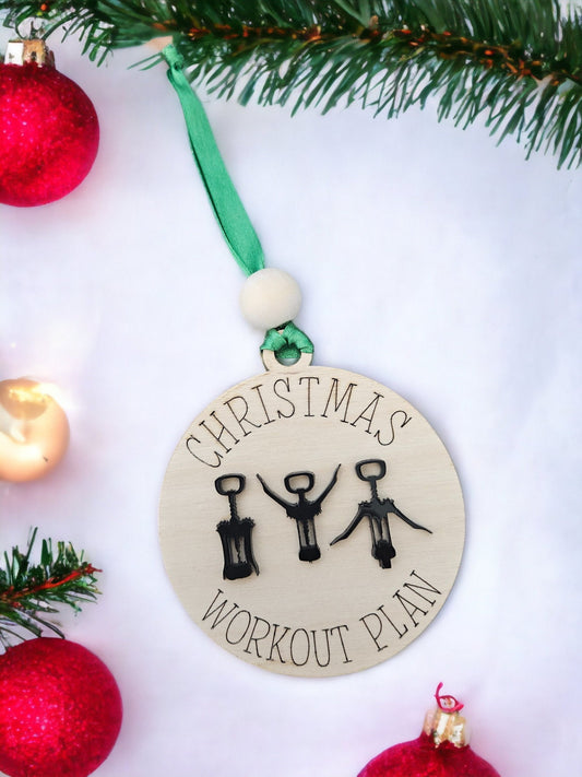 WINE WORKOUT | Christmas Ornament