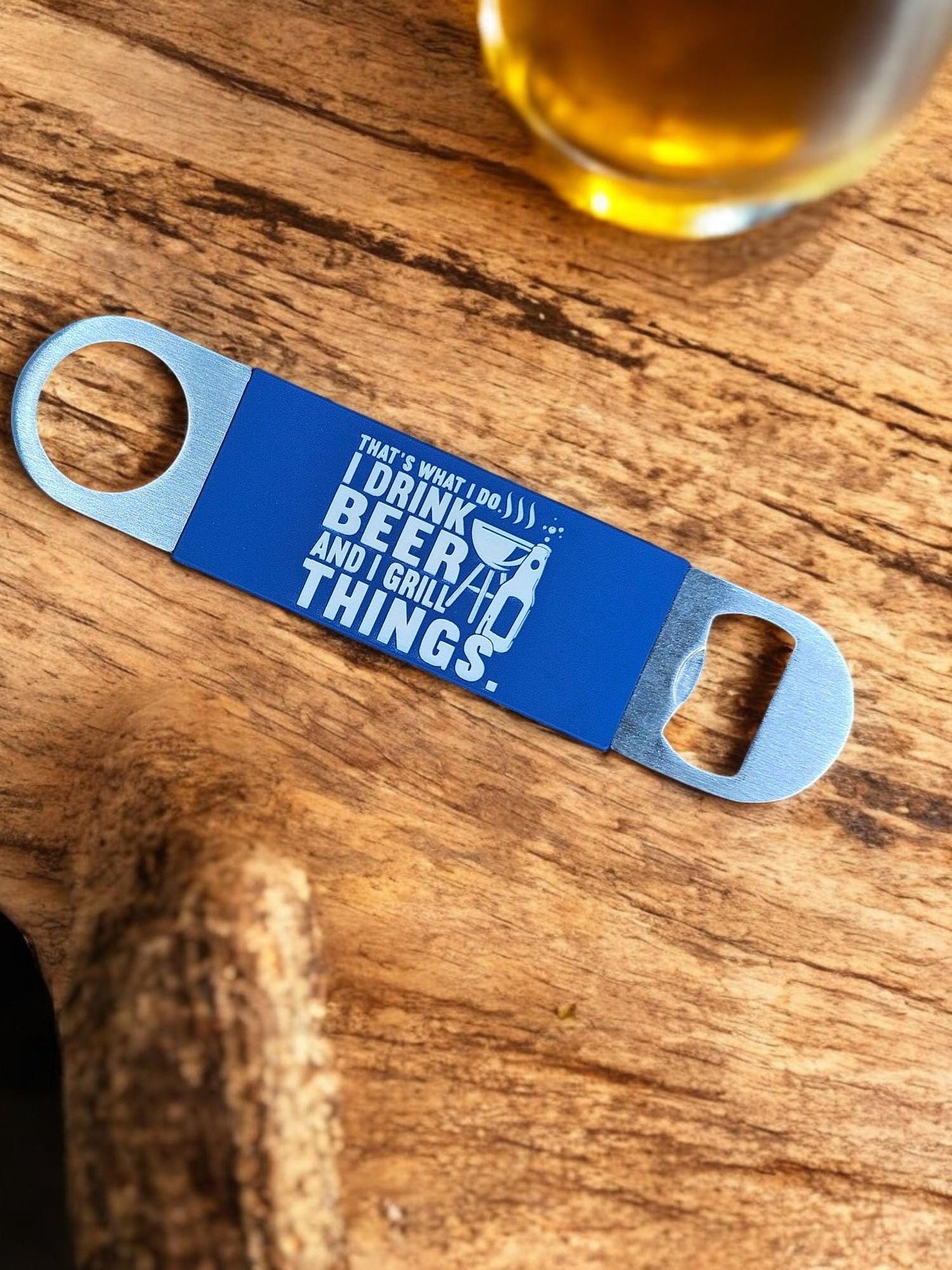 BEER & BBQ | Stainless Steel + Silicone Bottle Opener