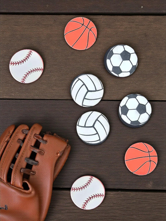 SPORTS BALLS | Stud Earrings - basketball, volleyball, soccer, baseball, earrings, sports