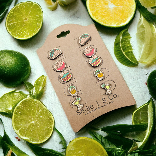 FIESTA | 5 Piece Stud Earring Set