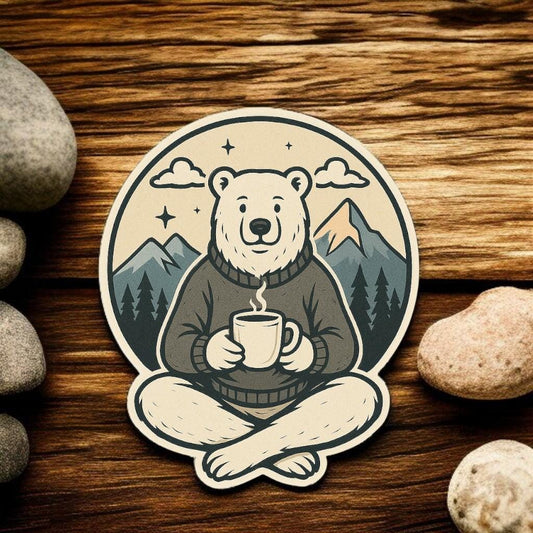 POLAR BEAR COFFEE | Vinyl Sticker