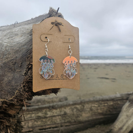 IRIDESCENT JELLYFISH | Dangle Earrings