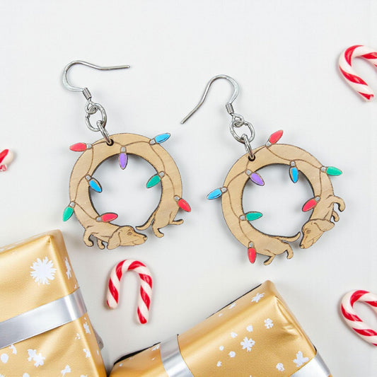 CHRISTMAS WEENIE | Dangle Earrings